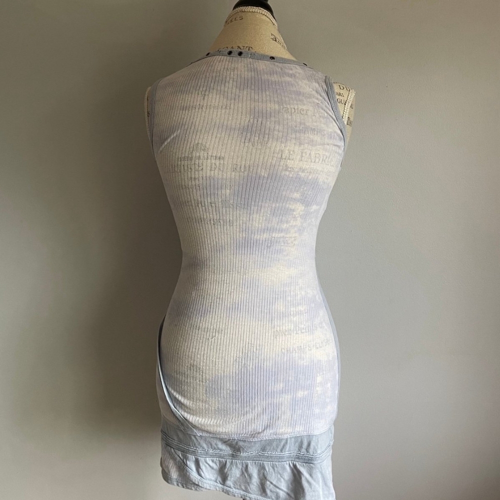 SALVAGE Gorgeous Baby Blue 'AMBOY ACES' BABY BLUE MINI DRESS/TOP. S - Picture 4 of 8